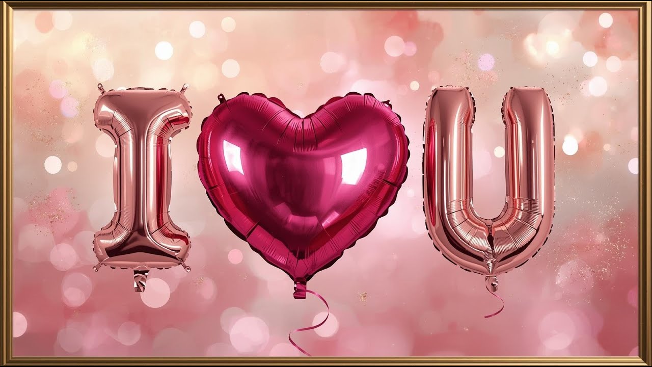 Valentine’s Day Frame TV Art 4K I LOVE YOU Romantic TV Screensaver Background | Valentine TV ART