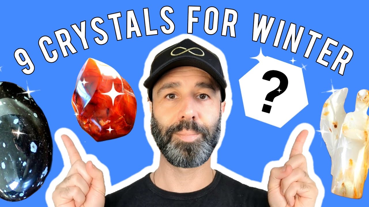 9 Festive CRYSTALS FOR WINTER Season🌲Winter Solstice Altar Ideas, Crystal Healing