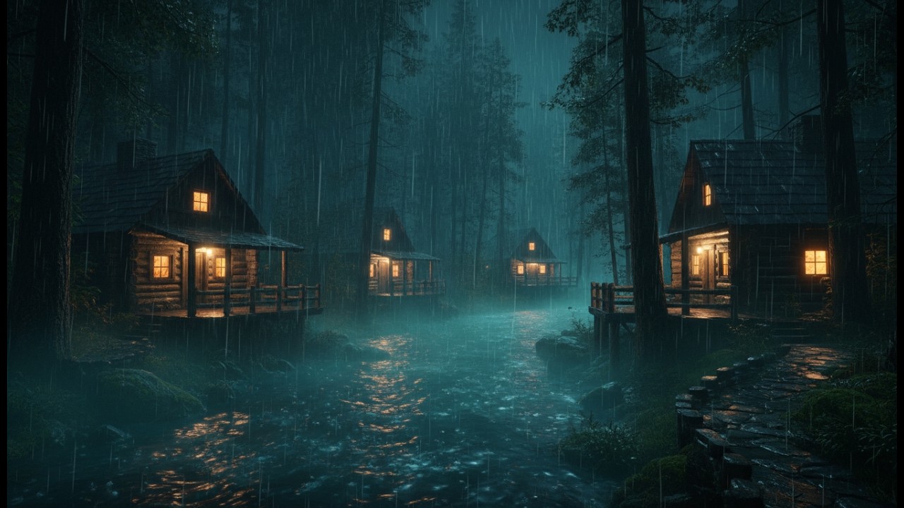 Rain Sounds for Sleeping 🌧️ Heavy Rain at Night for Deep Sleep, Anxiety Relief & Total Relaxation