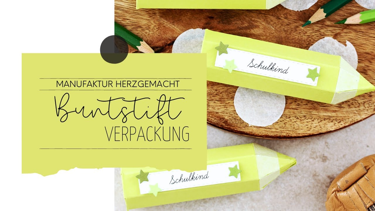 Buntstiftverpackung | Einschulung | Einschulungsfeier | Stampin' Up!
