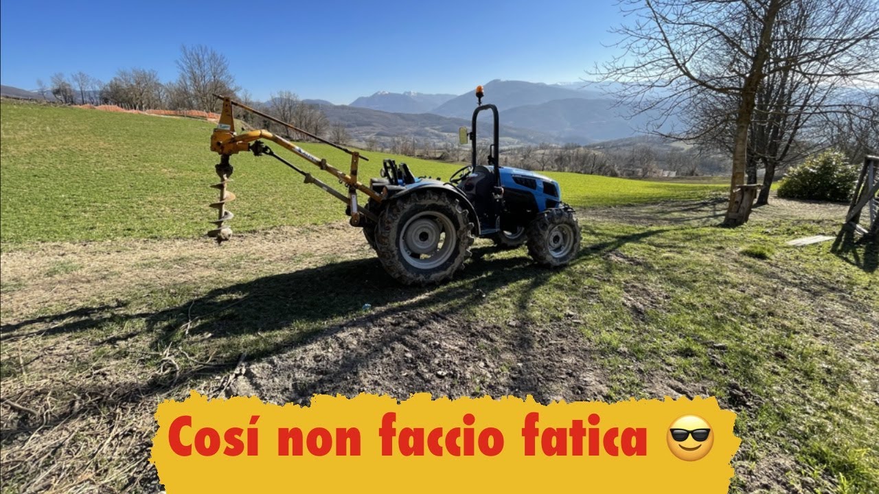 Una Trivellata di buchi! 🤣😎 - Landini 2-55 e Trivella Alpego