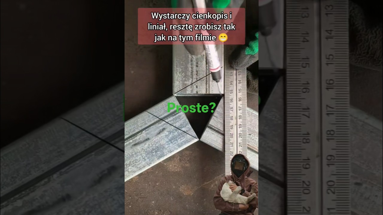 Jak idealnie połączyć 3 profile? Prosty trik warsztatowy! 📐🛠️ znacie ten patent? #spawanie #welding