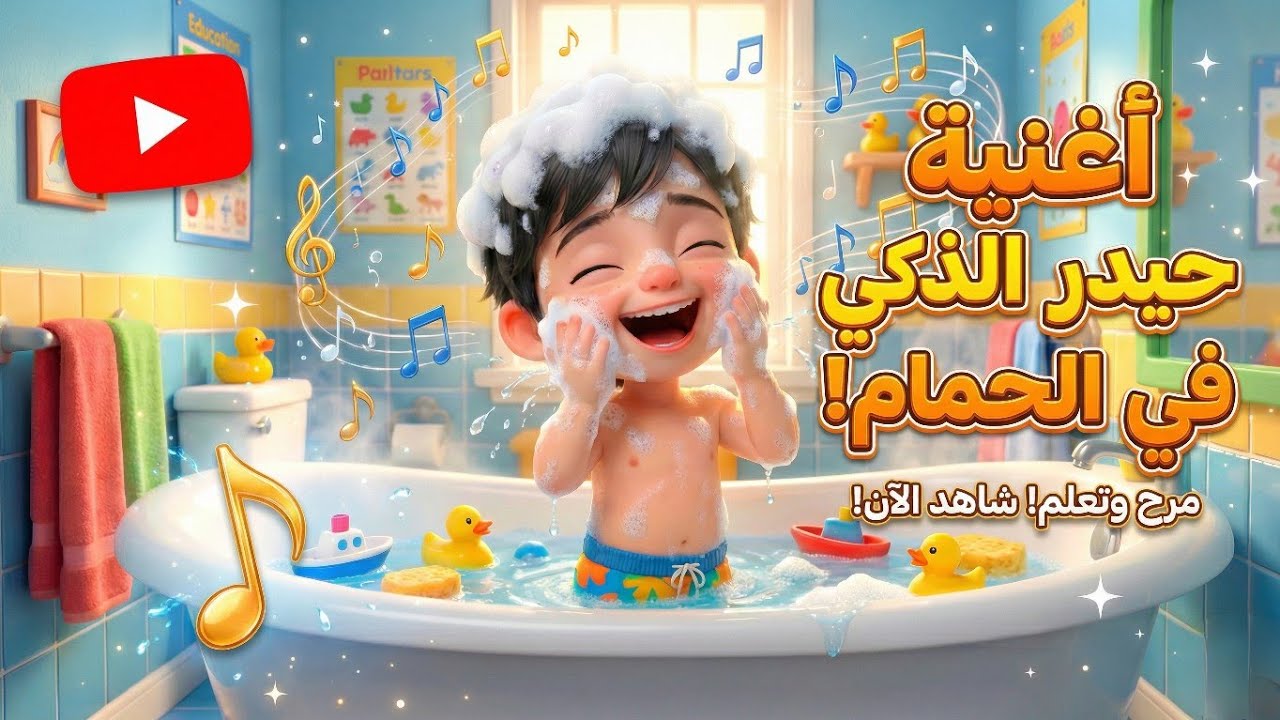 حيدر في الحمام @ اغنية الفتى الذكي حيدر🥰
