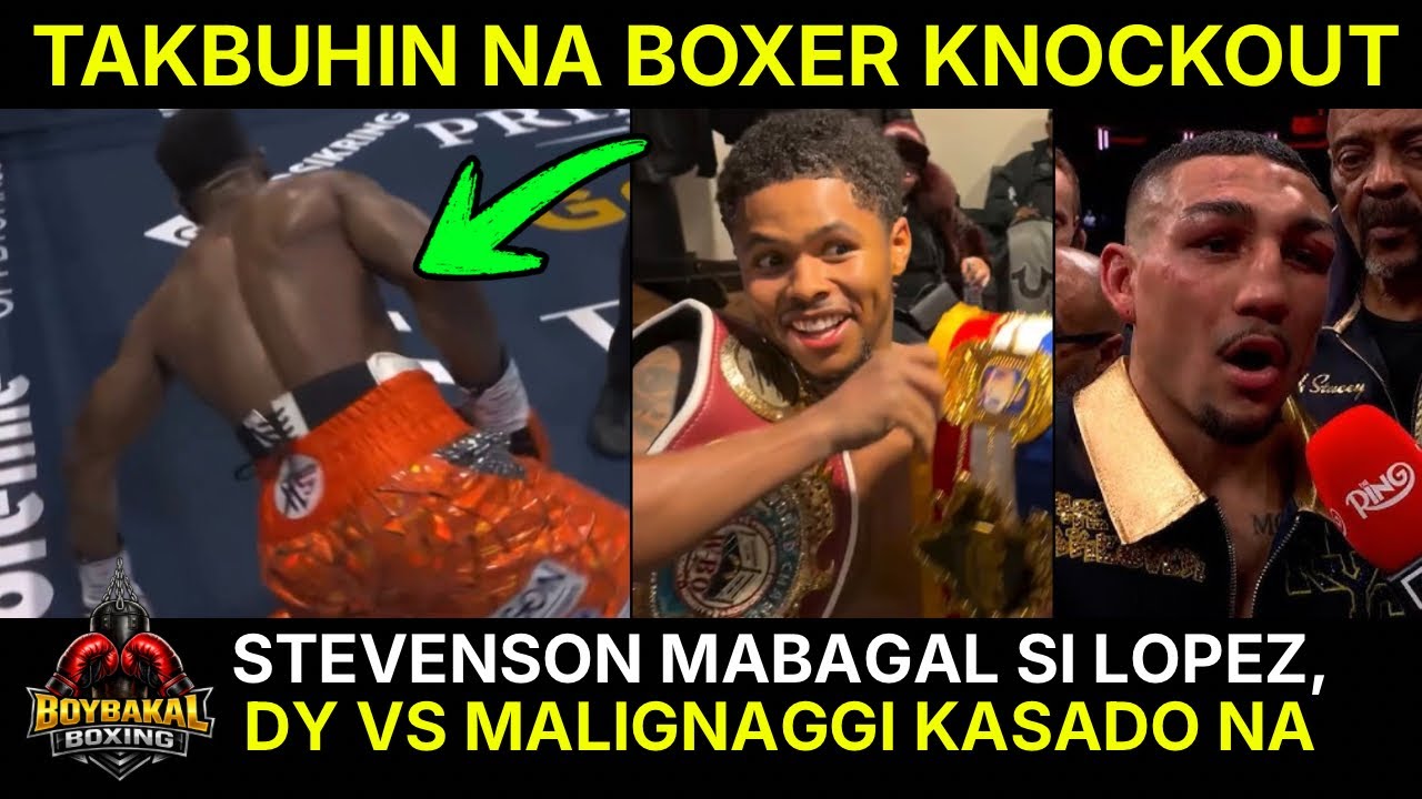 Takbuhin Na Boxer KNOCKOUT | Stevenson Sinabing MABAGAL Si Lopez | Akyat Ng Timbang Si Lopez