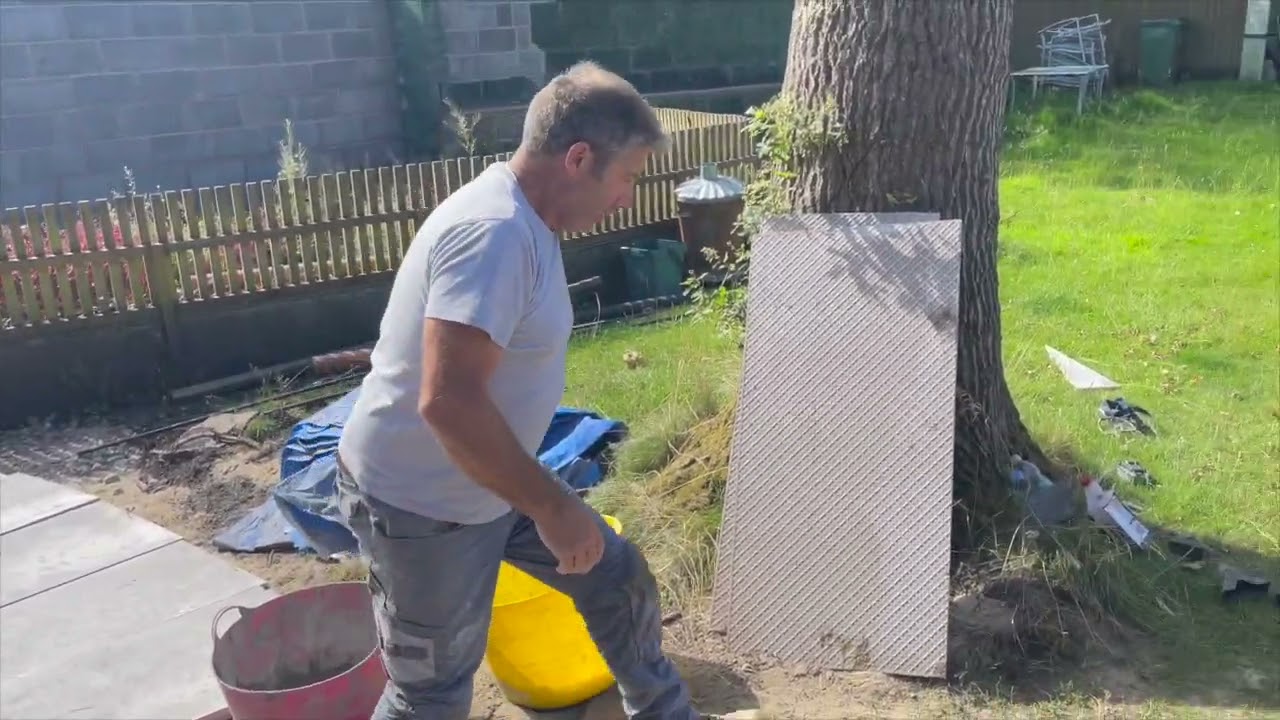 How To Lay And Cut A Porcelain Path Part 2