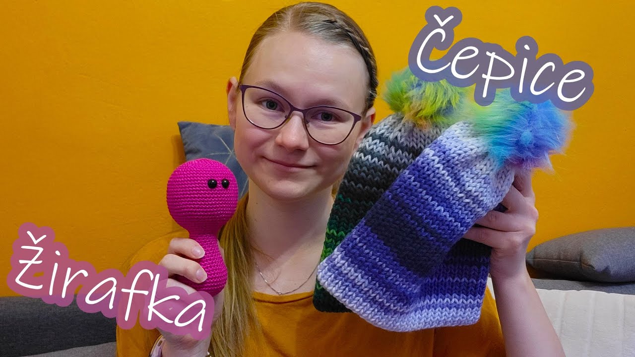 TVOŘIVÝ vlog🧶 | Háčkovaná ŽIRAFKA a ČEPICE 🧶