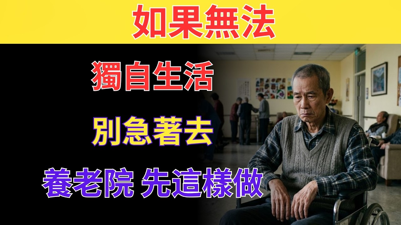 60歲後 如果無法獨自生活，先別急著去養老院！「晚年還有更安心的選擇」