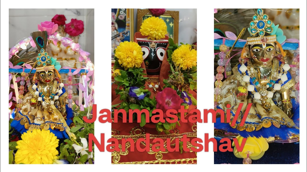 Janmastami Celebration//Nandautshav celebration//पहलीबर janmastami बनाया घर में.
