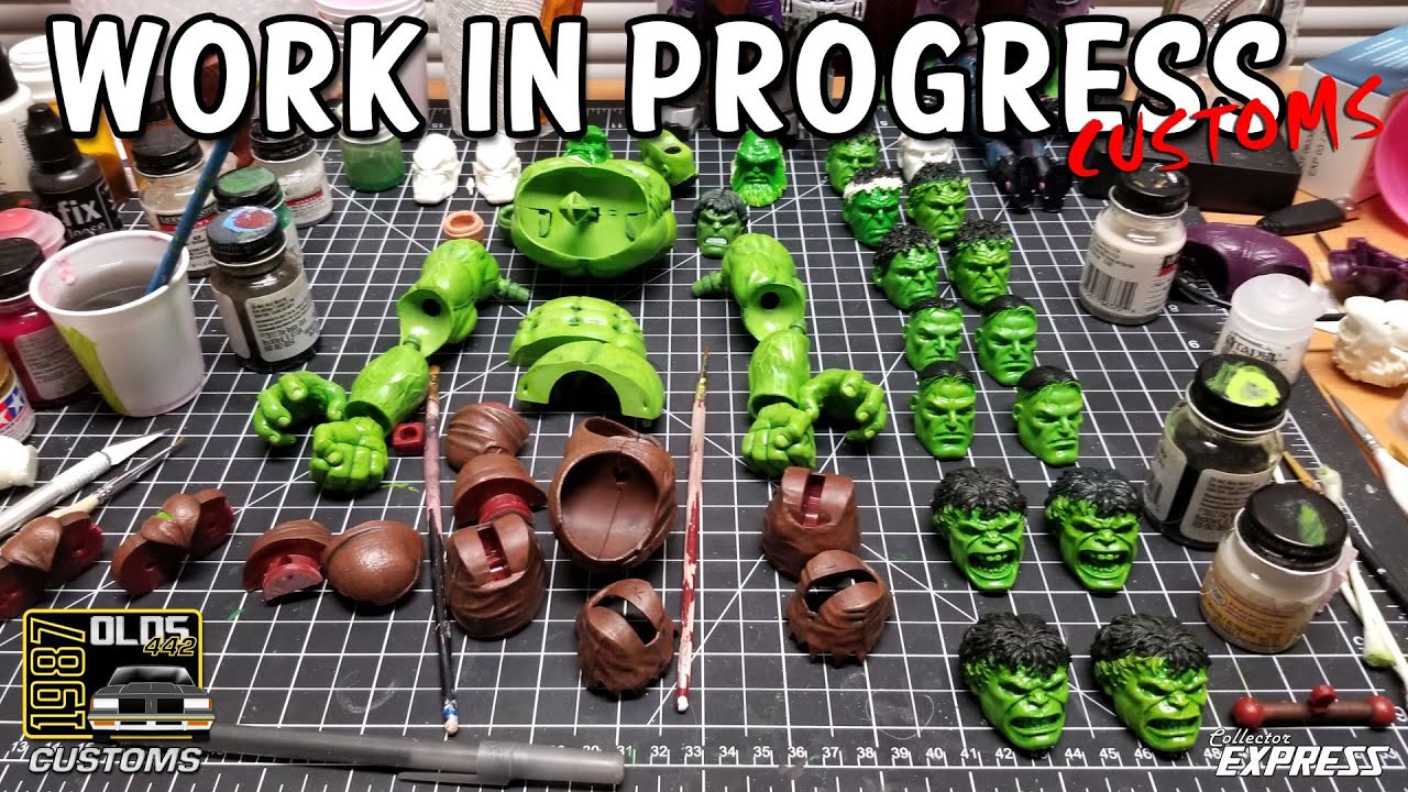 Custom Marvel Legends Work in Progress Projects - Merged Hulk, Abomination, Leader, & Prime