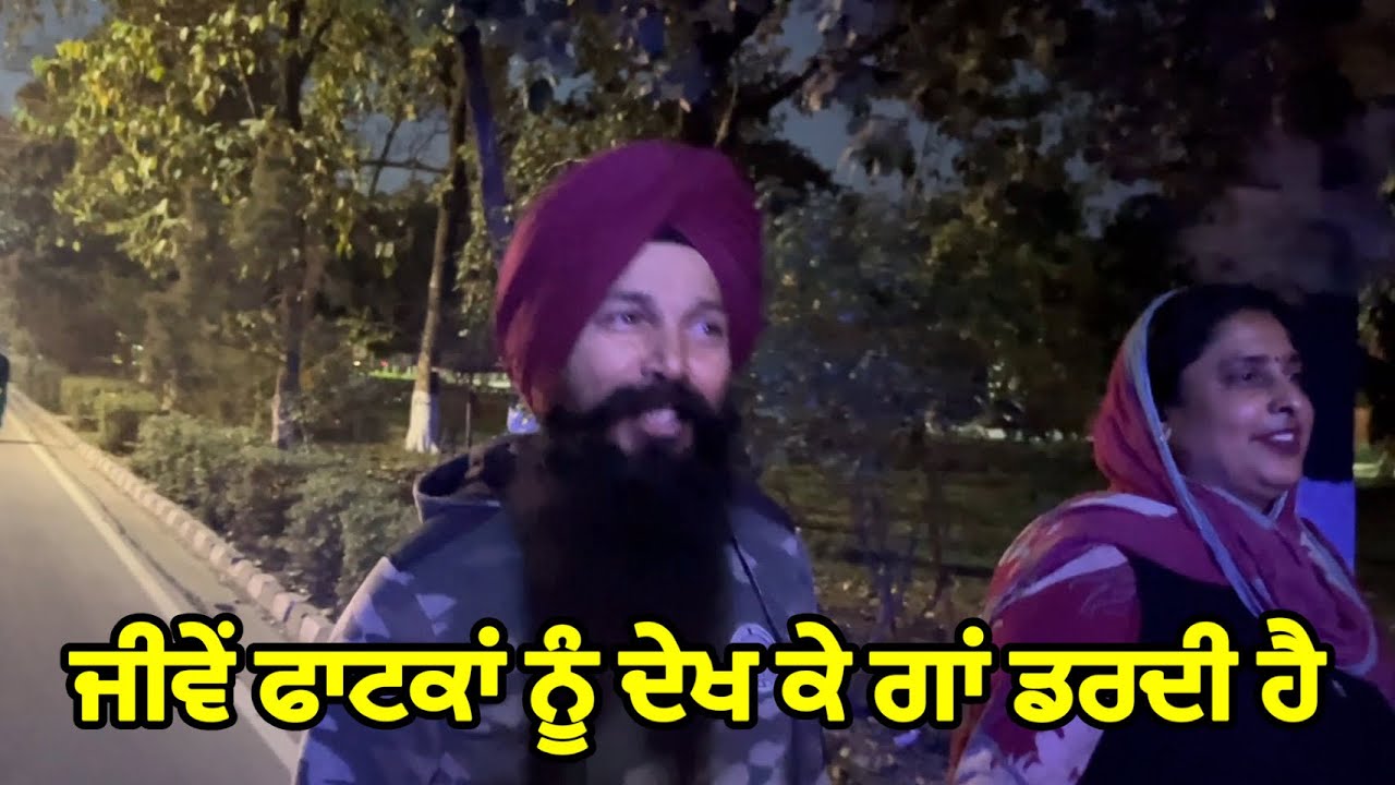ਜੀਵੇਂ ਫਾਟਕਾਂ ਨੂੰ ਦੇਖ ਕੇ ਗਾਂ 🐄 ਡਰਦੀ ਹੈ 