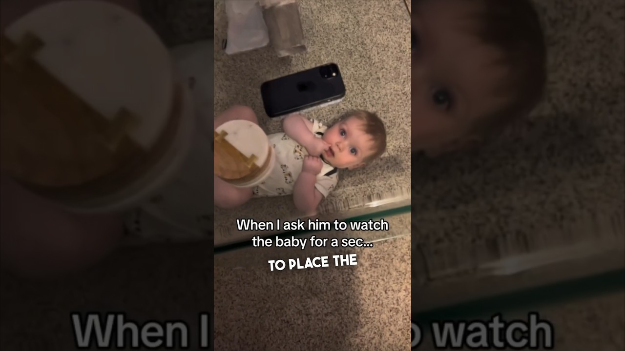 The greatest babysitting trick ever 😂