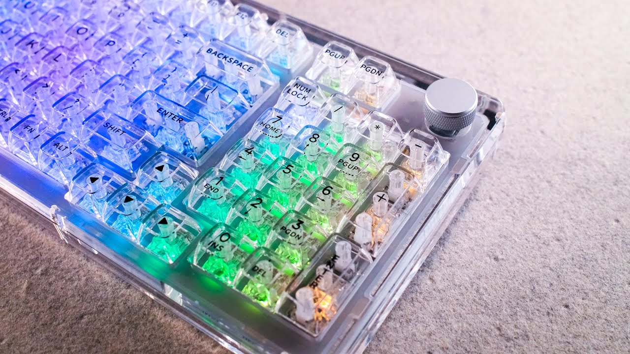 KiiBOOM Phantom 98 | Stunning Transparent Keyboard Sound Test