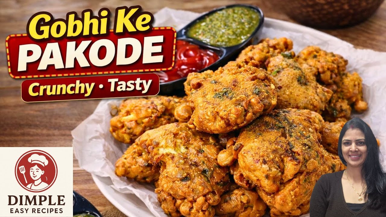 Crispy गोभी के पकौड़े | Tasty Cauliflower Fritters | Evening Perfect Snack