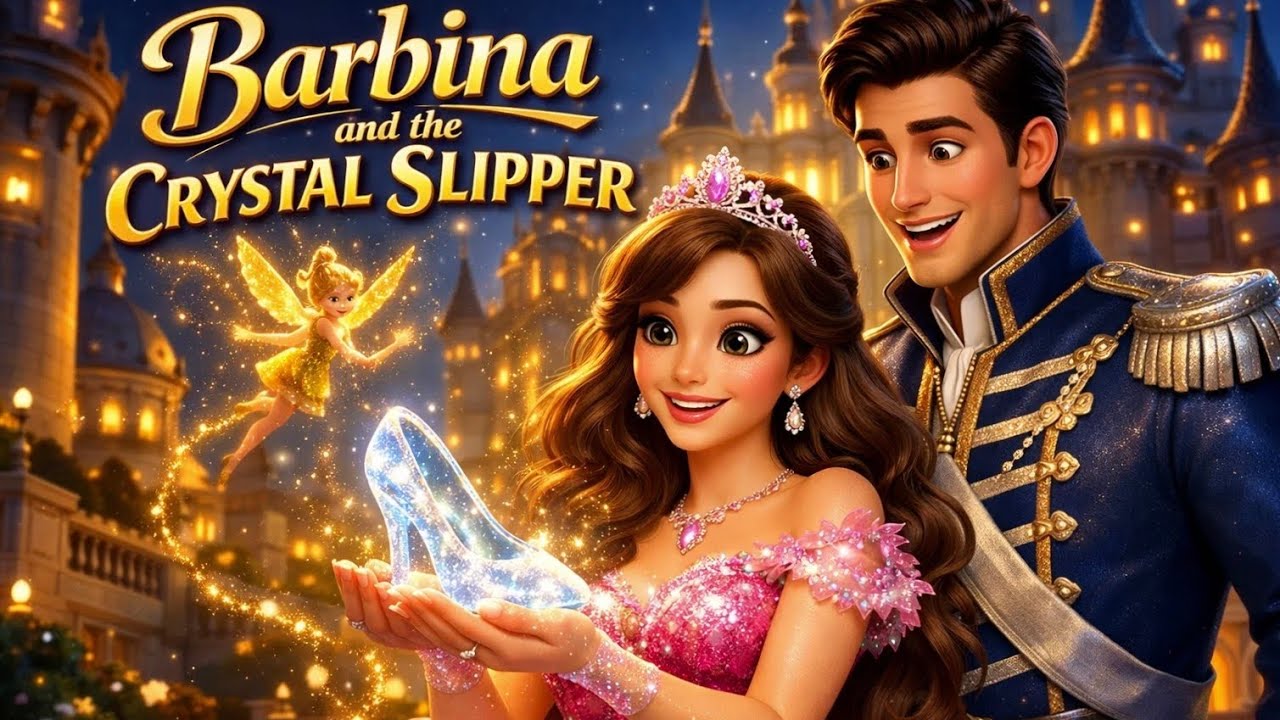 Barbina and the Crystal Slipper | Magical Cinderella Princess Story |  Fairy Tale story 