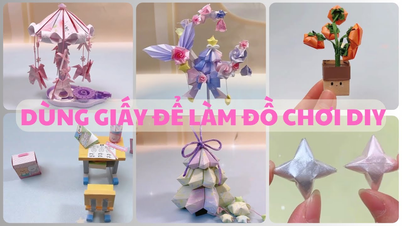 🧩HƯỚNG DẪN L&Agrave;M ĐỒ CHƠI BẰNG GIẤY DIY🌊 C&Ugrave;NG BIBI DIY Ạ, 🌫️C&Aacute;CH L&Agrave;M DIY MỌI THỨ BẰNG GIẤY