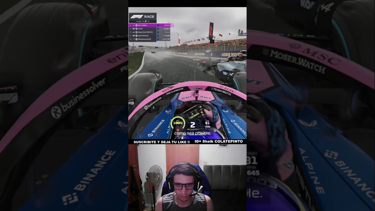 ABUELO JUGANDO F1 TERMINA MAL 