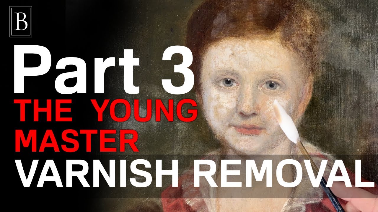 Удаление пожелтевшего лака. Молодой мастер. Часть 3. #artrestoration