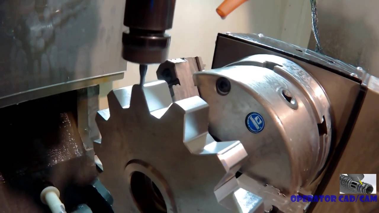1-3 Фрезеруем Шестерню из DXF на HAAS TM-2P !