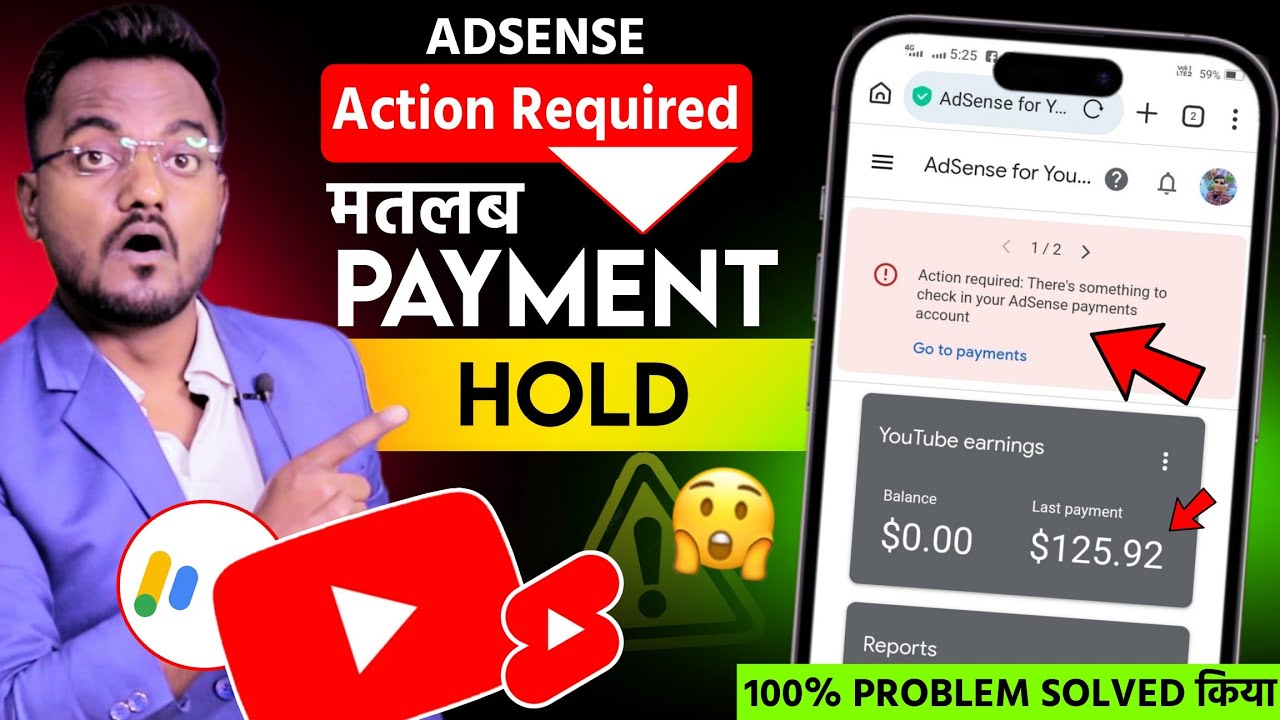 action required there's something to check in your adsense for youtube payments account problem 2026