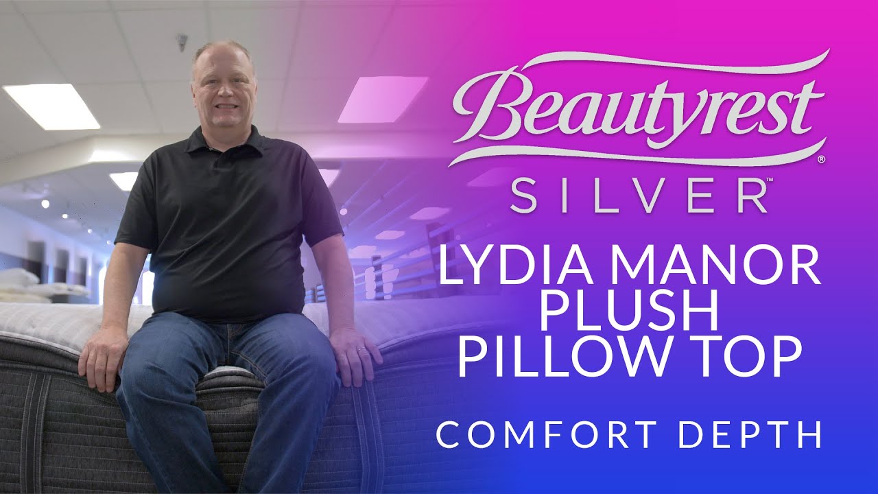 Beautyrest Silver Lydia Manor Plush Pillow Top Mattress Comfort Depth 3