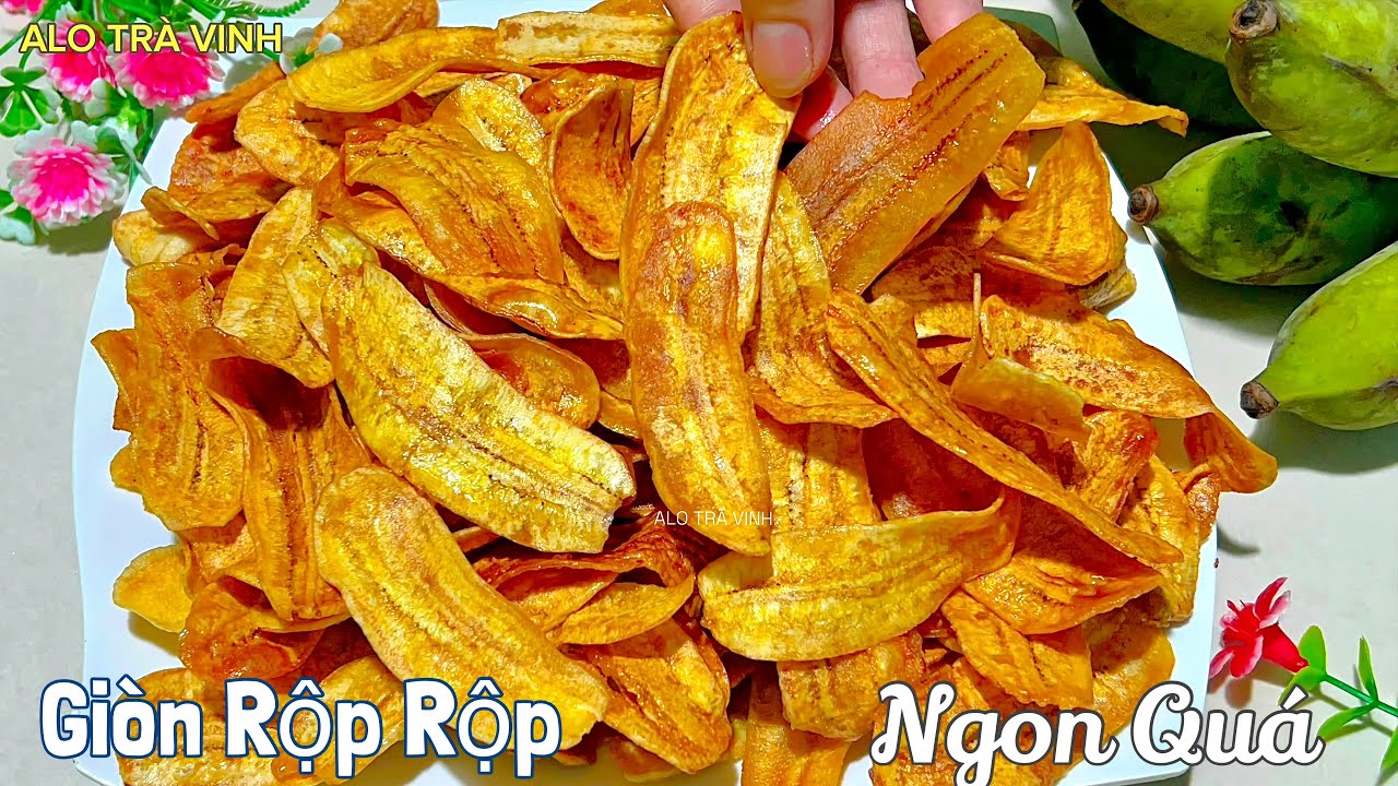 Chuối Sống Chiên Giòn Kiểu Này Để Lâu K Mềm Nhanh Ngon Dễ Làm- Crispy fried unripe bananas