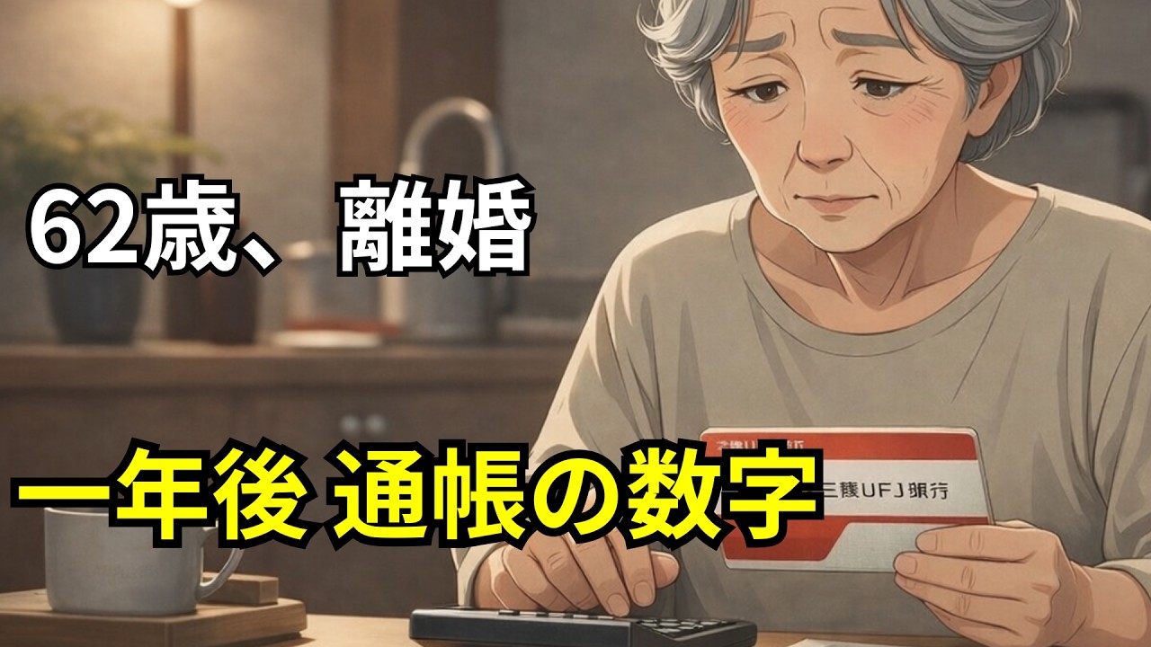 62歳で離婚、1年後の通帳を見て言葉を失いました。