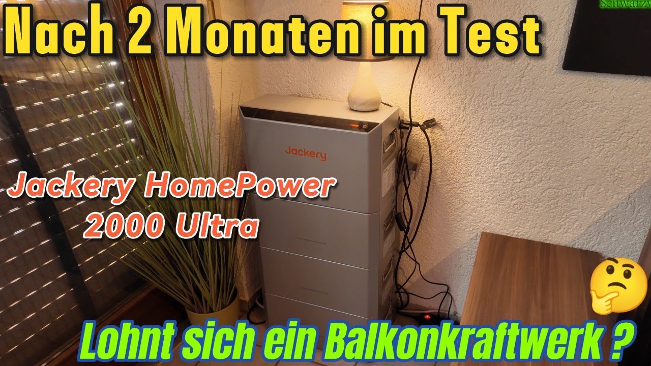 ‼️Meine Erfahrung nach 2 Monaten Balkonkraftwerk‼️Jackery HomePower 2000 Ultra