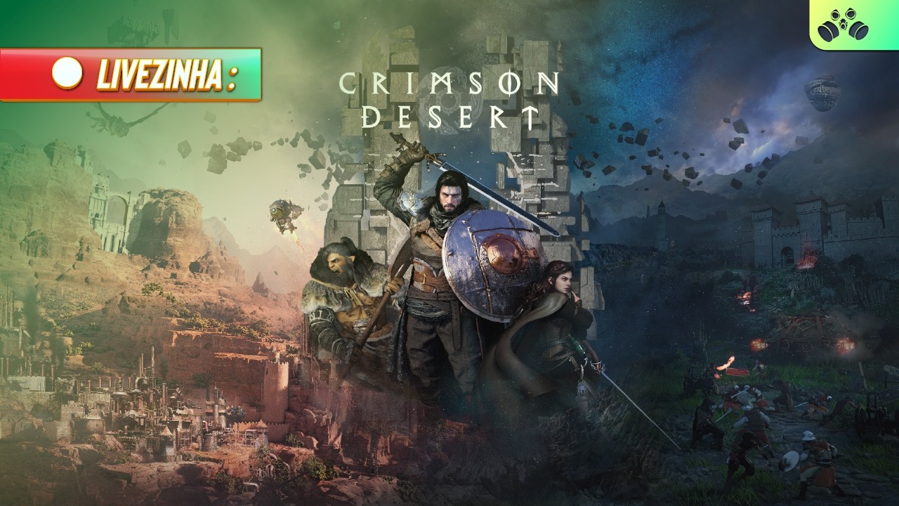 CRIMSON DESERT AO VIVO 🔥 O JOGO MAIS HYPADO DE 2026 É TUDO ISSO MESMO?!