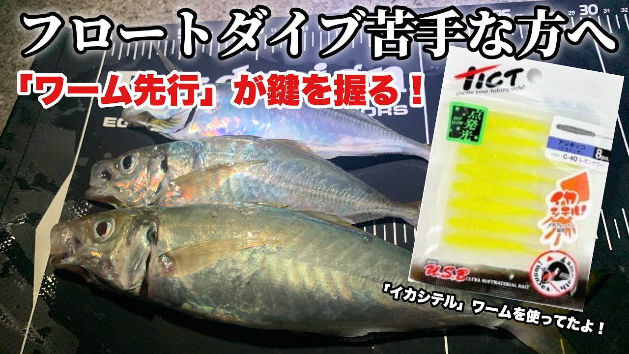【アジング】フロートダイブは〇〇すれば、簡単に【淡路島】