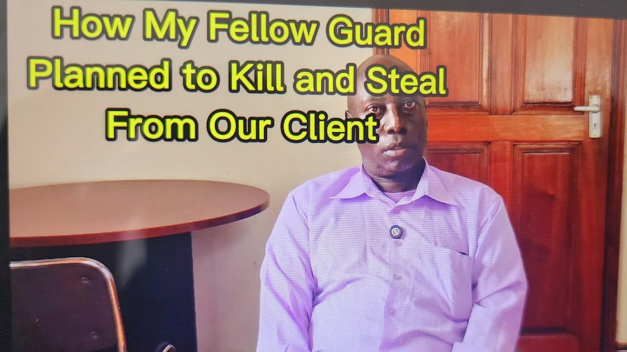 Instead of protecting client lives and property. My fellow guard Planned, Stole  and killed Him .