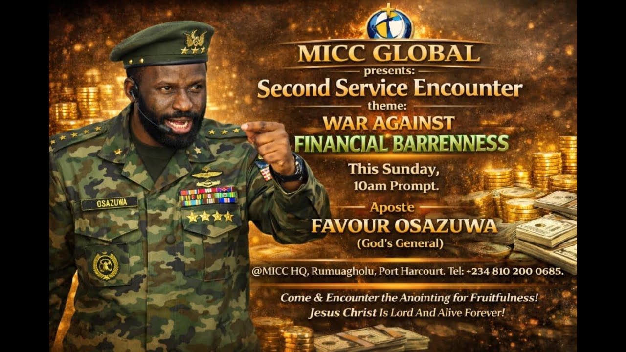 🔴 LIVE SERVICE | SECOND SERVICE ENCOUNTER 🔴 @HolySpiritChannels #apostlefavourosazuwa