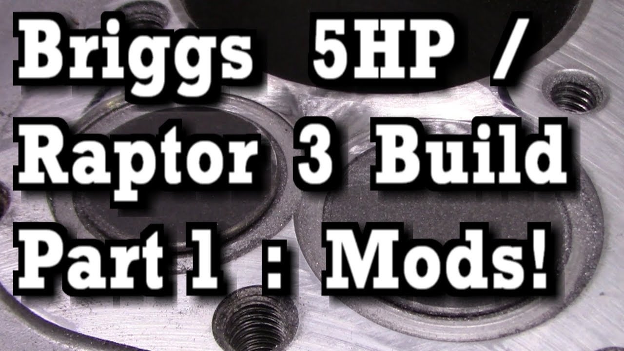 Сборка двигателя Briggs 5HP / Raptor 3 для мини-байка. ЧАСТЬ 1 | Модификации блока и головки блок...
