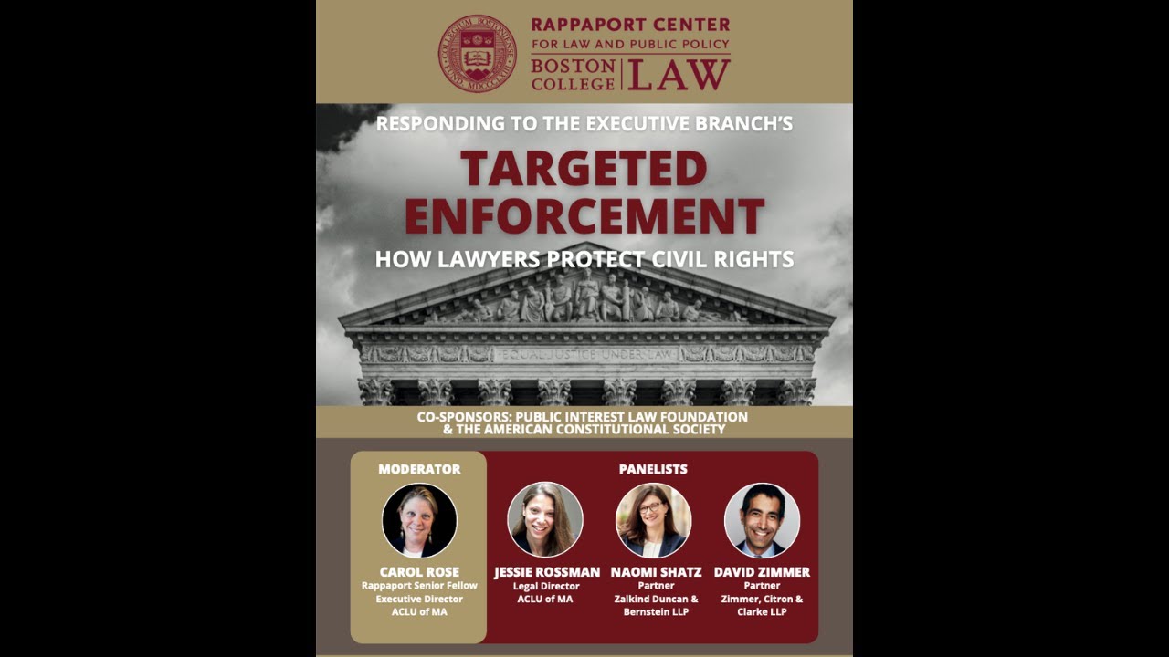 Responding to the Executive Branch's Targeted Enforcement: How Lawyers Protect Civil Rights
