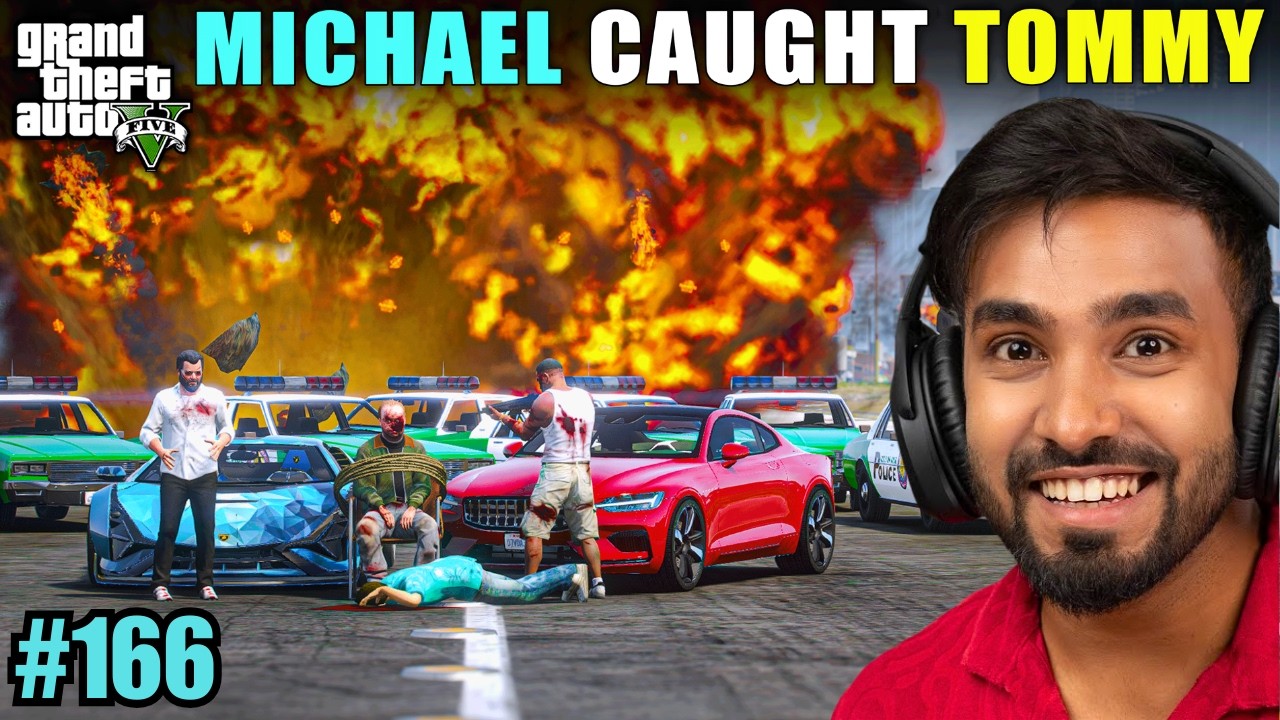 MICHAEL CAUGHT TOMMY | TECHNO GAMERZ GTA V GAMEPLAY #166