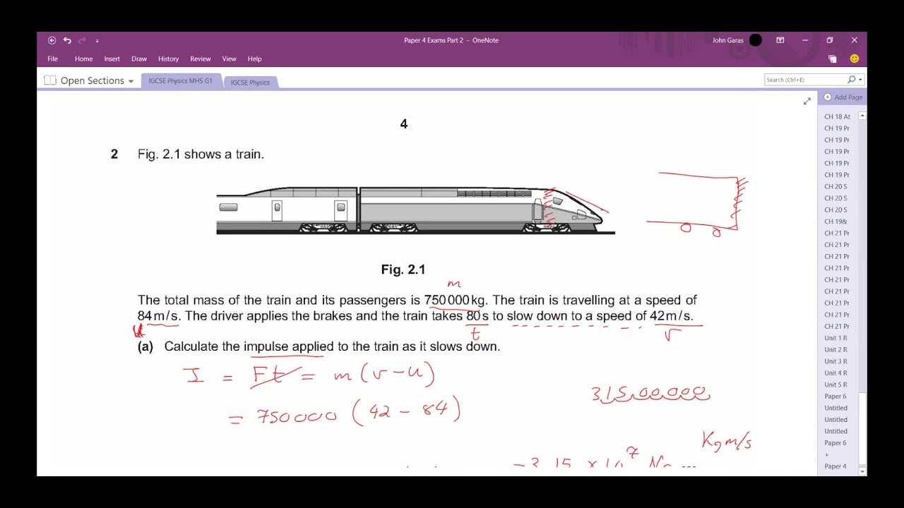 IGCSE Physics - Solving June 2020 variant 2 Paper 4 (in Arabic)