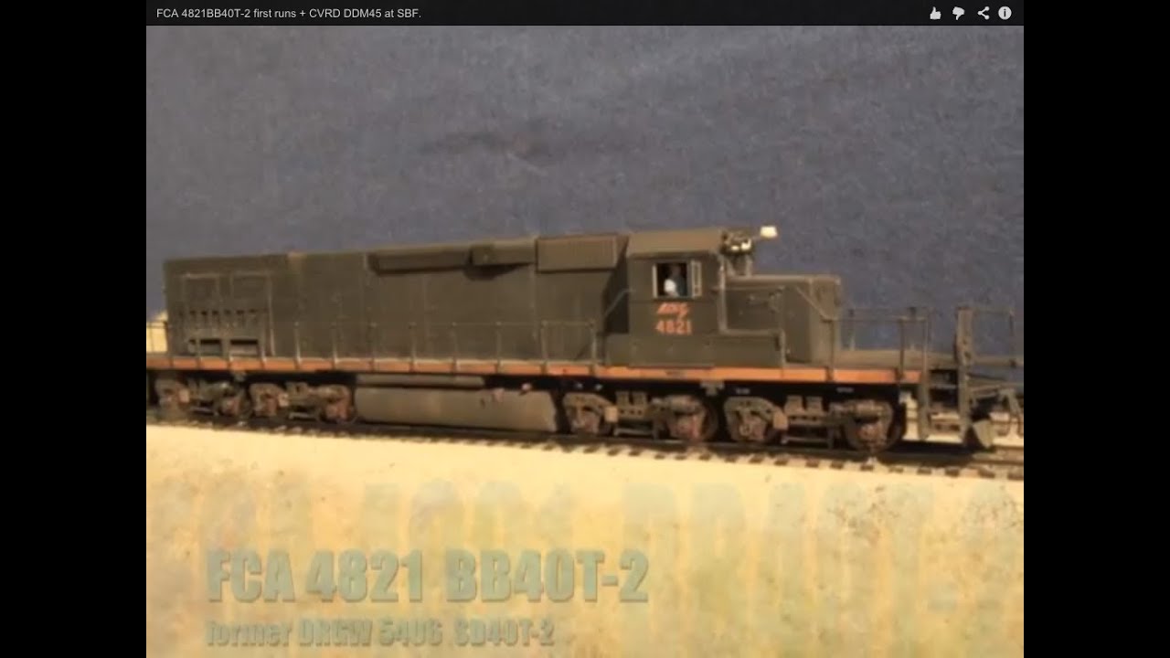 HO FCA 4821BB40T-2 test runs + CVRD DDM45 at SBF.