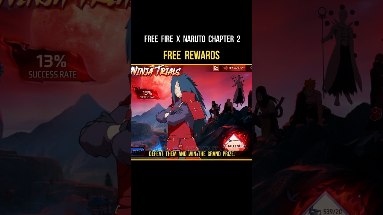 Free Fire X Naruto Chapter 2 Free Rewards 🔥 Epic Ninja Trials Event #srikantaff