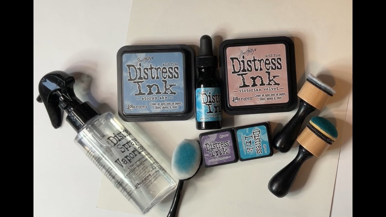 Как пользоваться чернилами Distress Ink от Тима Хольца, Ranger.