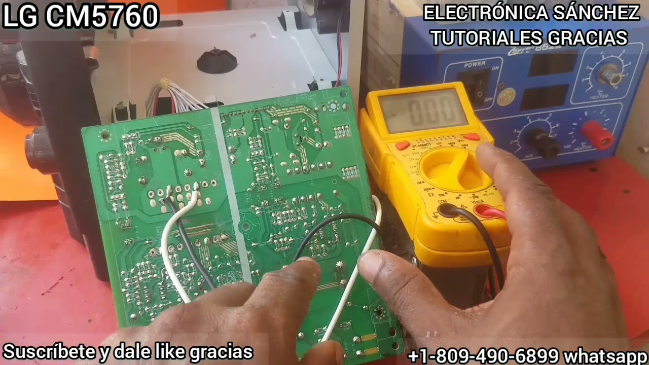 reparación de equipo de audio LG CM 5760 fallas D-PROTEC