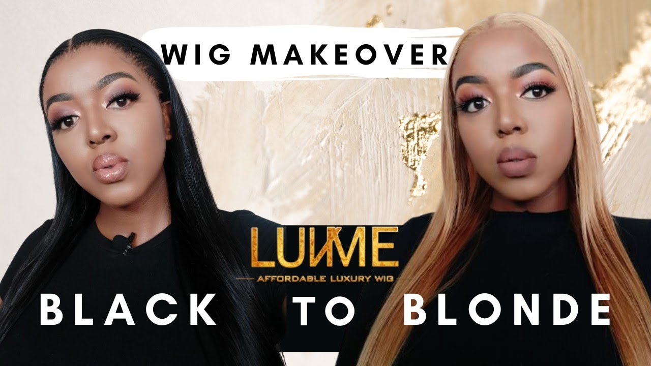 BLACK TO BLONDE WIG TRANSFORMATION | BEGINNER FRIENDLY TUTORIAL Ft LUVME HAIR