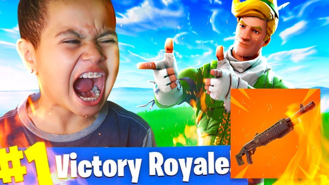 *НОВЫЙ* ЛЕГЕНДАРНЫЙ ПОМПОВЫЙ ДРОБОВИК В FORTNITE BATTLE ROYALE! 10-ЛЕТНИЙ БРАТ В БЕШЕНСТВЕ!!!