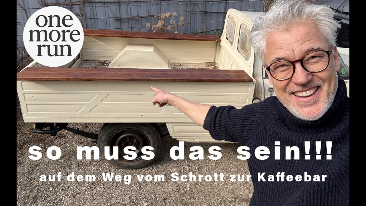 Alter Pickup wird langsam zur Kaffeebar! Wie cool ist das!!