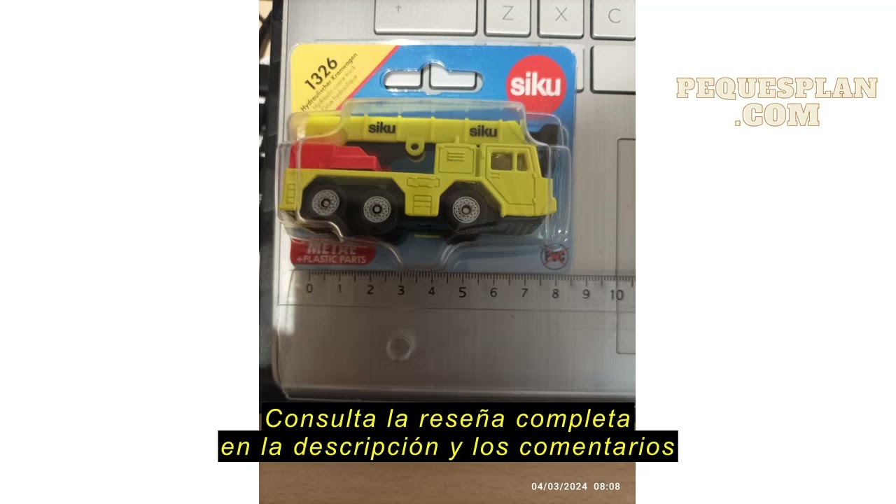 Rese&ntilde;a del siku 1623, Gr&uacute;a Mega Lifter, Metal/Pl&aacute;stico, Amarillo, Brazo de gr&uacute;a telesc&oacute;pico, Balanci