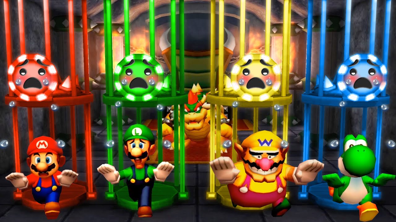 Mario Party The Top 100 - Mario Vs Luigi Vs Wario Vs Waluigi (Master Cpu)