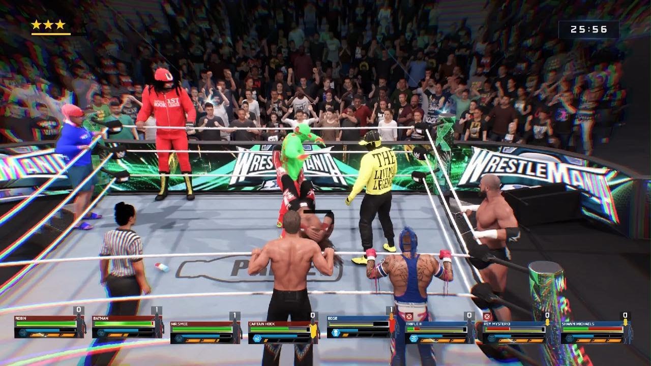 WWE 2K25 The Living Legends vs The Naughty Guys WrestleMania Iron Man Match