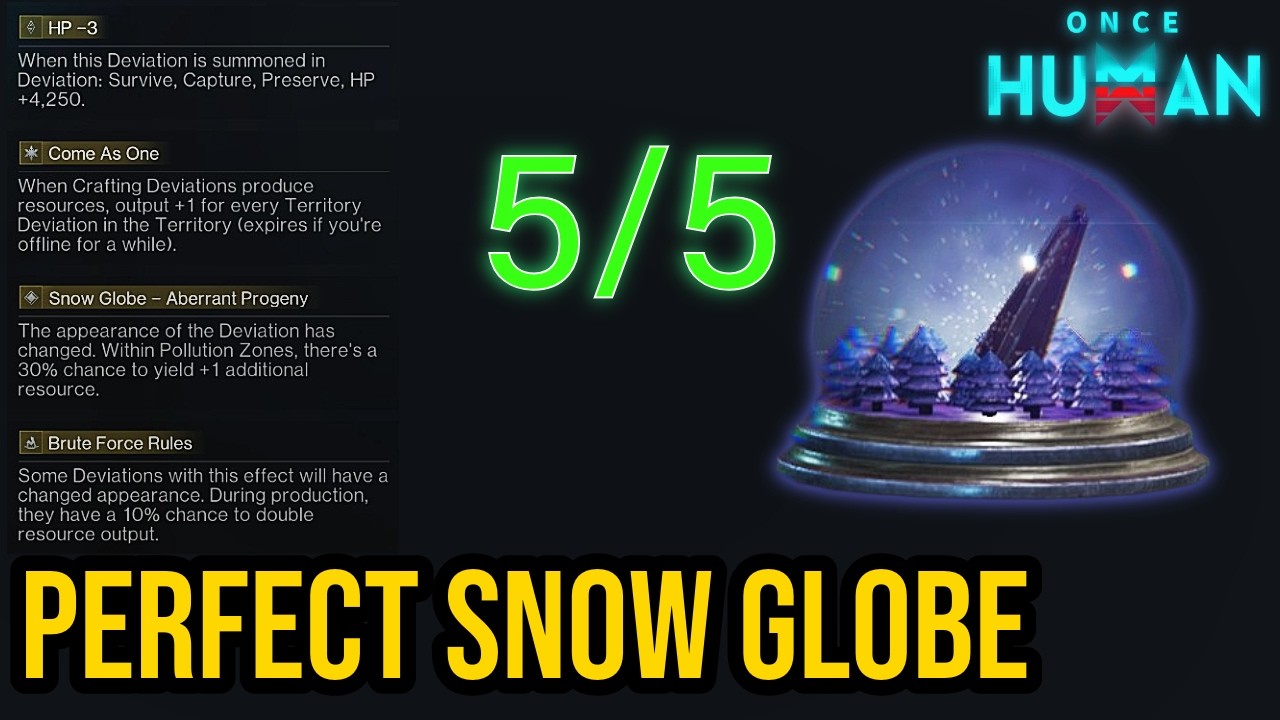 Final Aberrant Progeny Fusion: Perfect Snow Globe (All Golden Traits!) | Once Human