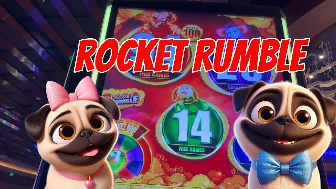 Получите 94 БЕСПЛАТНЫЕ ИГРЫ! Игровой автомат Rocket Rumble | Gambling Pugs