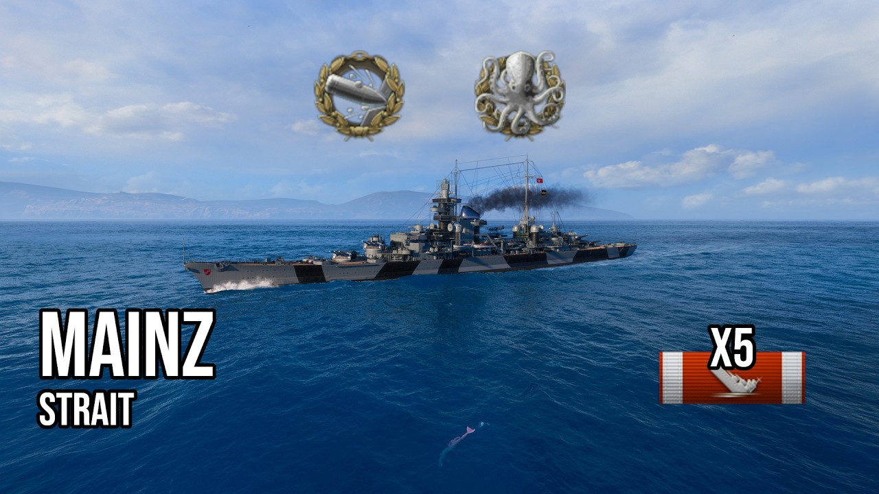 Cruiser Mainz: KRAKEN in Ranked Match - World of Warships