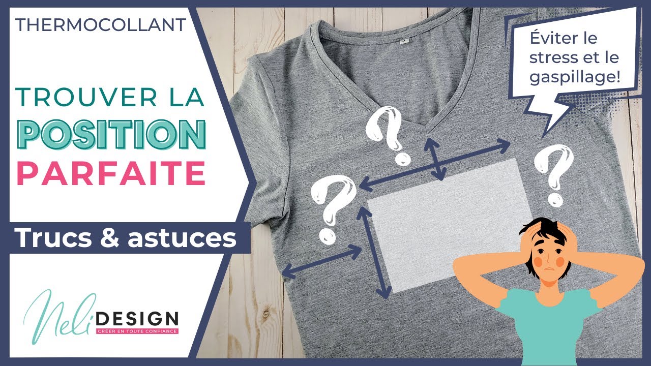 Éviter le gaspillage : truc pour dimensionner et positionner parfaitement un design en thermocollant