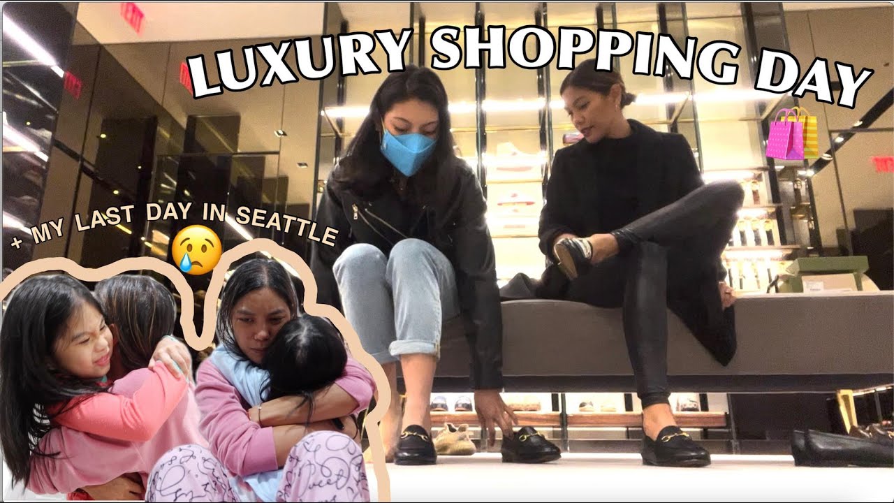 LUXURY SHOPPING IN SEATTLE | GUCCI + PRADA + DIOR | MY LAST DAY IN SEATTLE 😢 (VLOG) | US 2022